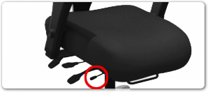 Diagram of seat depth slider