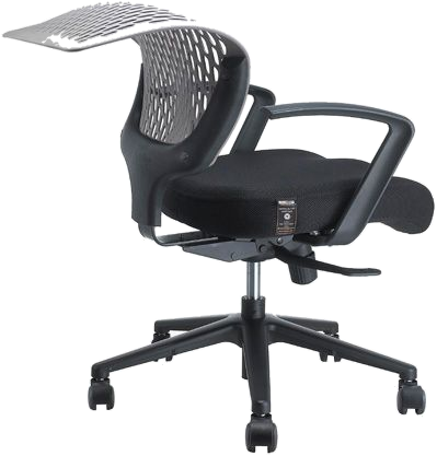 Airopedic chair with grey mesh backrest